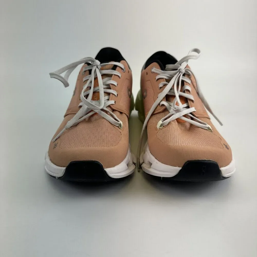 On Running Cloudflyer 4 Sneaker Peach‎ Aloe Swiss Performance Comfort Womens 8.5